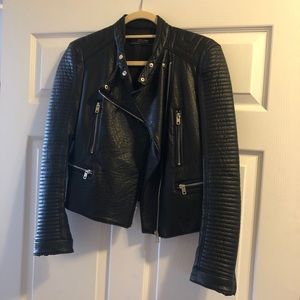 Zara faux leather jacket